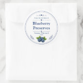 Étiquette de Conserves de Myrtilles Maison (Sac)
