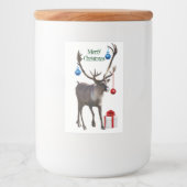 Étiquette de conteneur alimentaire 2x3 de riendeer (Devant)