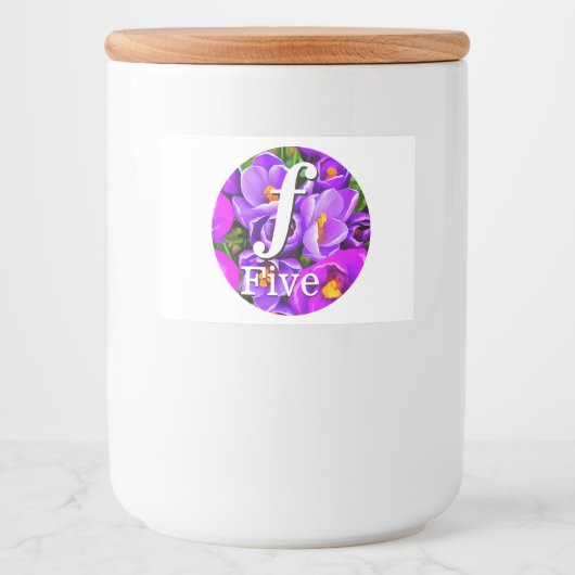 Étiquette de conteneur alimentaire personnalisé (Devant)