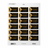 Étiquette de conteneur de l'Apiaire de miel (Feuille entière)