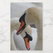 Étiquette de conteneur de nourriture Love & Swans (Étiquettes simples)