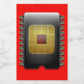 Étiquette de conteneur de nourriture pour chips (Étiquettes simples)