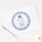 Étiquette de Cookie aux Bleuets Maison (Enveloppe)