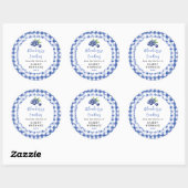 Étiquette de Cookie aux Bleuets Maison (Feuille)