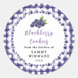 Étiquette de Cookie aux Mûres Maison