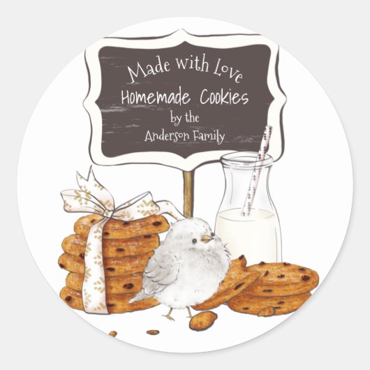 Étiquette de cookies de pays (Devant)