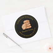Étiquette de cookies maison Gold | Noir (Enveloppe)