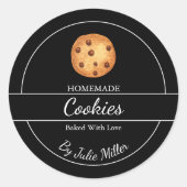 Étiquette de cookies maison simple (Devant)
