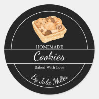 Étiquette de cookies maison simple