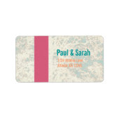 Étiquette de corail de Monnaie rose de la forêt (Devant)