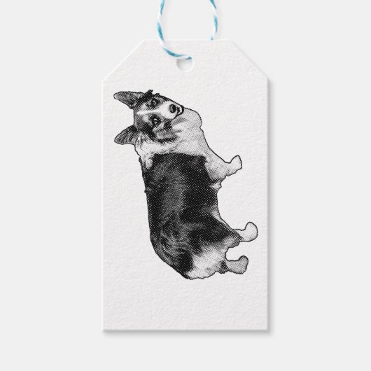 Étiquette de corgi en ruban (Devant)