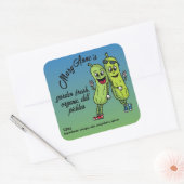 Étiquette de cornichons drôles de Pickle Pals (Enveloppe)