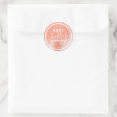Étiquette de corps de script d'aquarelle rouillée (Sac)