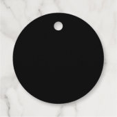 Étiquette de couleur modifiable Fleurons Maison cu (Dos)