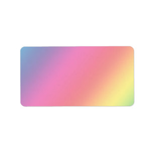 Étiquette de couleurs d'arc-en-ciel