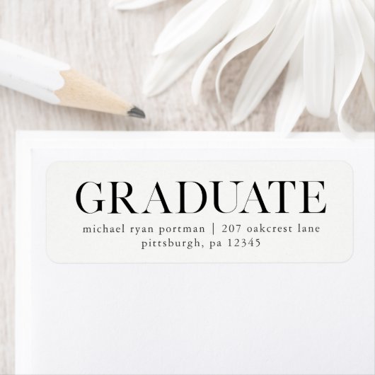 Étiquette de courrier classique (En situation)