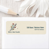 Étiquette de courrier personnalisée Épée Rose Brav (En situation)
