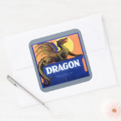 Étiquette de crème de fruits de marque Dragon (Enveloppe)
