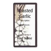 Étiquette de cuisine à l'ail grillé (Devant)