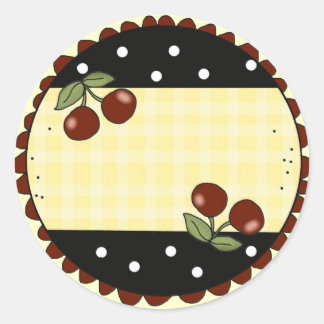Étiquette de cuisine Country Cherry