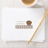 Étiquette de cuisine - Cupcake au chocolat et En v (En situation)