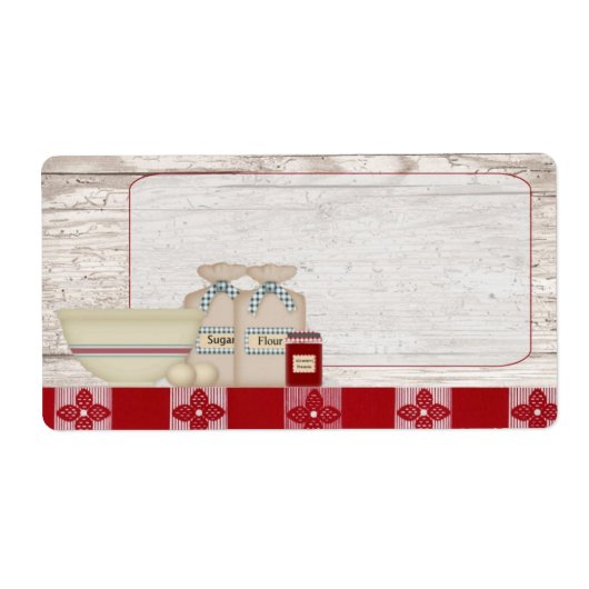 Étiquette de cuisine de grand-mère (Devant)