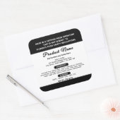 Étiquette de cuisine de la Floride noir et blanc (Enveloppe)