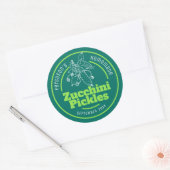 Étiquette de cuisine de pots blancs verts (Enveloppe)