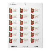 Étiquette de cuisine de tomates rouges (Feuille entière)