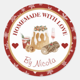 Étiquette de cuisine maison de Noël