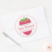Étiquette de cuisine pour biscuits aux framboises  (Enveloppe)