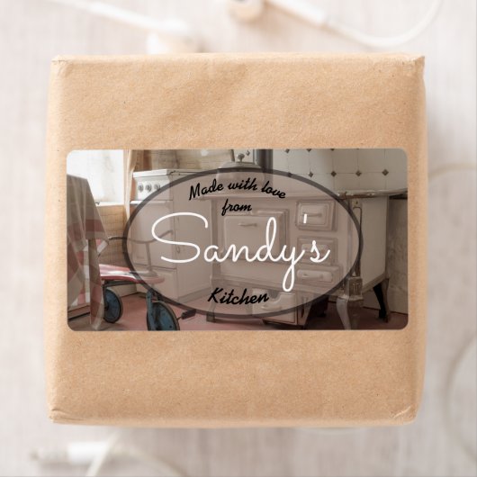 Étiquette de cuisine vintage (En situation)