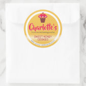 Étiquette de cuisson à pâte miel jaune rouge Cupca (Sac)