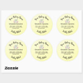 Étiquette de cuisson de gâteau maison (Feuille)