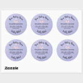 Étiquette de cuisson de gâteau maison de commerce  (Feuille)