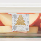 Étiquette de cuisson de l'arbre de Noël Gold Festi (Apposé)