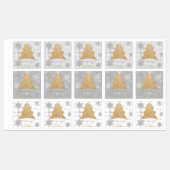 Étiquette de cuisson de l'arbre de Noël Gold Festi (Feuille)