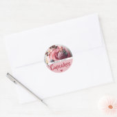 Étiquette de cuisson Modèle photo Cupcake rose (Enveloppe)