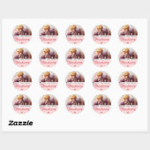 Étiquette de cuisson Modèle photo Cupcake rose (Feuille)