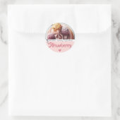 Étiquette de cuisson Modèle photo Cupcake rose (Sac)
