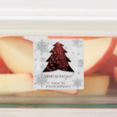 Étiquette de cuisson Red Festif Christmas Tree (Apposé)