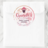 Étiquette de cuisson rose Pink Blush Ombre Parties (Sac)