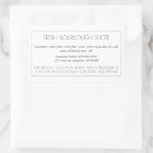 Étiquette de cuisson simple et personnalisable (Sac)