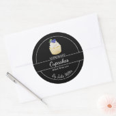 Étiquette de Cupcakes Faits Maison Simples (Enveloppe)