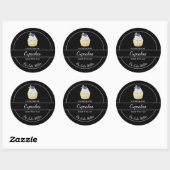 Étiquette de Cupcakes Faits Maison Simples (Feuille)