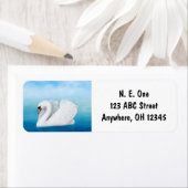 Étiquette de cygne muet (En situation)