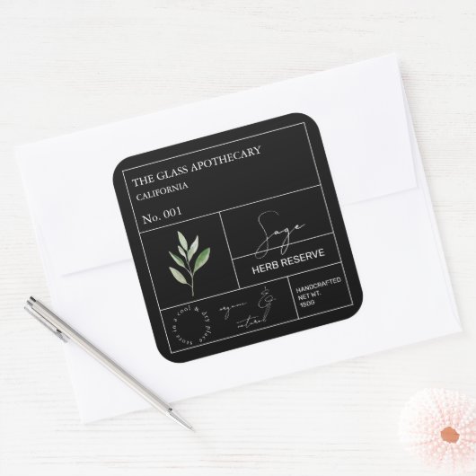 Étiquette de  d'apothecaire (Enveloppe)