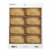 Étiquette de date de sauvegarde personnalisable Za (Feuille entière)