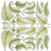 Étiquette de découpe Feuille de couleur verte (Devant)