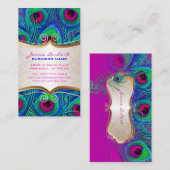 étiquette de découpe PixDezines psychédélique paon (Devant / Derrière)